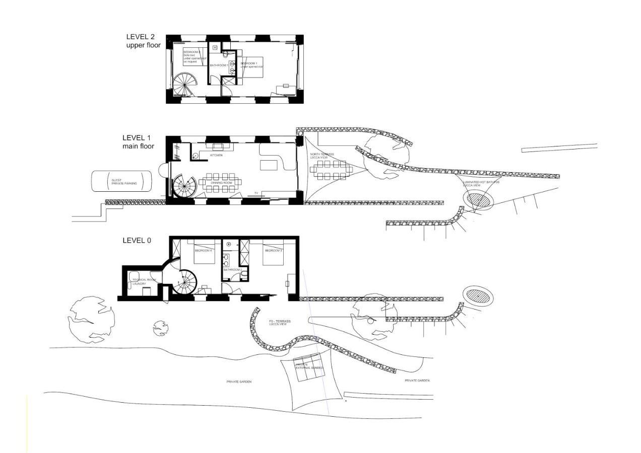 Villetta Farfallina "The Unique Property In The World With An Openable Roof" Lucques Extérieur photo